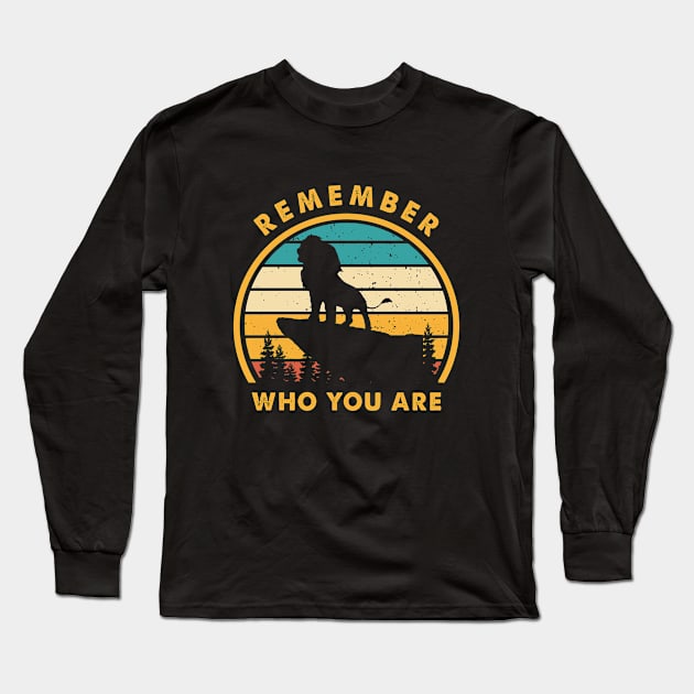 Remember Who You Are Vintage Long Sleeve T-Shirt by Symmetry Stunning Portrait